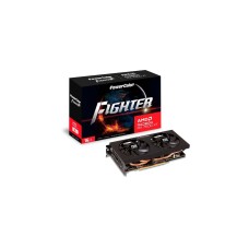 PowerColor Radeon RX 7600 XT Fighter 16GB, Grafikkarte(RDNA 3, GDDR6, 3x DisplayPort, 1x HDMI 2.1)