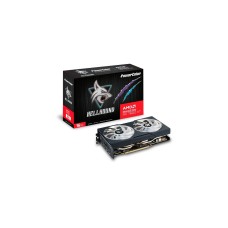 PowerColor Radeon RX 7600 XT Hellhound 16GB OC, Grafikkarte(RDNA 3, GDDR6, 3x DisplayPort, 1x HDMI 2.1)
