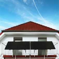 Priwatt Balkonkraftwerk priBalcony 45° Duo, 750 Watt, 0%(0% MWST, 2x 375W, für Gitterbalkon)