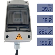 Priwatt Wieland-Steckdose mit Stromzähler(weiß, 0% MWST)