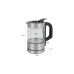 ProfiCook Glas-Wasserkochher PC-WKS 1228 G, Wasserkocher(edelstahl/schwarz, 0,5 Liter)