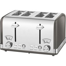 ProfiCook Toaster Vintage PC-TA 1194(anthrazit/chrom, 1.630 Watt, für 4 Scheiben Toast)