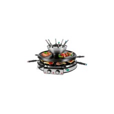 ProfiCook2in1 Raclette Grill & Fondueset PC RG/FD 1245(schwarz/silber)