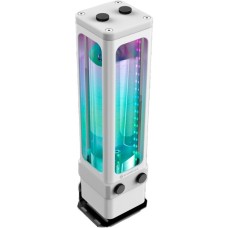 RAIJINTEK ANTILA D5 EVO RBW WHITE, Ausgleichsbehälter(schwarz/transparent, Reservoir/Pumpen Combo)