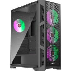 RAIJINTEK Arcadia III MS4, Tower-Gehäuse(schwarz, Tempered Glass)
