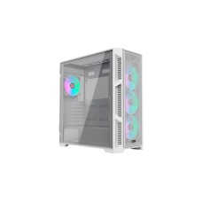 RAIJINTEK PONOS ULTRA WHITE MS4, Tower-Gehäuse(weiß, Seitenteil aus Tempered Glass)