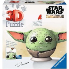 Ravensburger 3D Puzzel-Ball Mandalorian Grogu mit Ohren, Puzzle(Teile 72)