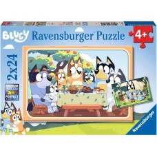 Ravensburger Kinderpuzzle Bluey Auf geht's!(2x 24 Teile)