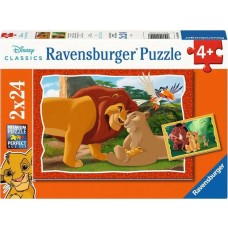 Ravensburger Kinderpuzzle Disney Classics Kreis des Lebens(2x 24 Teile)