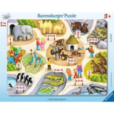 Ravensburger Kinderpuzzle Erstes Zählen bis 5(17 Teile, Rahmenpuzzle)