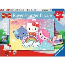 Ravensburger Kinderpuzzle Hello Kitty Die besten Freunde(2x 24 Teile)