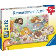 Ravensburger Kinderpuzzle Kleine Feen und Meerjungfrauen(2x 12 Teile)