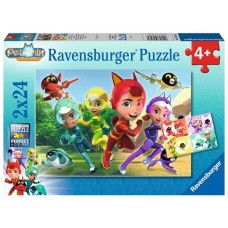 Ravensburger Kinderpuzzle Petronix Die Tierschützer(2x 24 Teile)