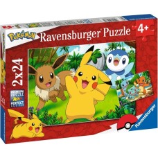 Ravensburger Kinderpuzzle Pikachu und seine Freunde(2x 24 Teile)