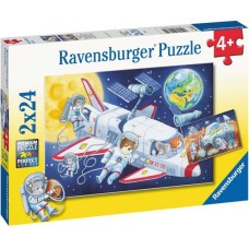 Ravensburger Kinderpuzzle Reise durch den Weltraum(2x 24 Teile)