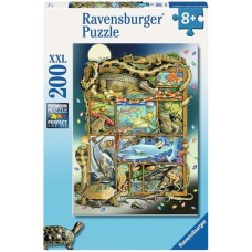 Ravensburger Kinderpuzzle Reptilien im Regal(200 Teile)