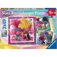 Ravensburger Kinderpuzzle Trolls 3(3x 49 Teile)