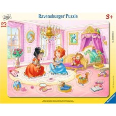 Ravensburger Kinderpuzzle - Im Prinzessinnenschloss(13 Teile, Rahmenpuzzle)