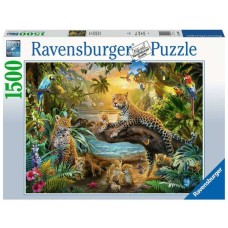 Ravensburger Puzzle Leopardenfamilie im Dschungel(1500 Teile)