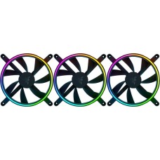 Razer Kunai Chroma - 140MM 3x 140x140x25mm, Gehäuselüfter(schwarz, 3er Pack)