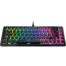 Roccat Vulcan II Mini, Gaming-Tastatur(schwarz, DE-Layout, Roccat Titan II Optical Red)