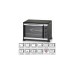 Rommelsbacher Back & Grill Ofen mit Umluft BG 1550, Mini-Backofen(schwarz, Retail)