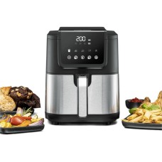 Rommelsbacher Heißluftfritteuse FRH 1500 XL(schwarz/edelstahl, 1.500 Watt)