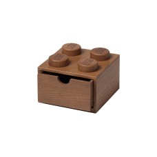 Room Copenhagen LEGO 2x2 Holz Schreibtischschublade, Aufbewahrungsbox(eiche, dunkel)