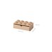 Room Copenhagen LEGO 2x4 Holz Schreibtischschublade, Aufbewahrungsbox(eiche, hell)