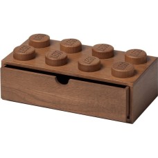Room Copenhagen LEGO 2x4 Holz Schreibtischschublade, Aufbewahrungsbox(eiche, dunkel, Outlet)