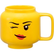 Room Copenhagen LEGO Keramiktasse Winking Girl, klein(gelb)