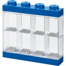 Room Copenhagen LEGO Minifiguren Vitrine blau, Aufbewahrungsbox(blau/transparent, transparent)
