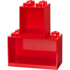 Room Copenhagen LEGO Regal Brick Shelf 8+4, Set 41171730(rot, 2 Regale)