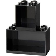 Room Copenhagen LEGO Regal Brick Shelf 8+4, Set 41171733(schwarz, 2 Regale)