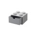 Room Copenhagen LEGO Schreibtischschublade 4, Aufbewahrungsbox(grau, Noppen)