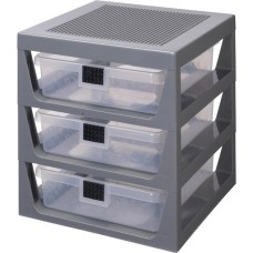 Room Copenhagen LEGO Schubladen Regal3er Set, Aufbewahrungsbox(grau)