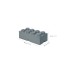 Room Copenhagen LEGO Storage Brick 8, Aufbewahrungsbox(dunkelgrau)