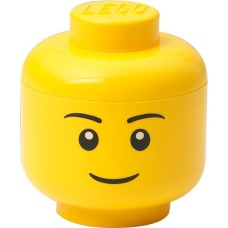 Room Copenhagen LEGO Storage Head "Boy", mini, Aufbewahrungsbox(gelb)