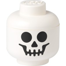 Room Copenhagen LEGO Storage Head "Skelett", groß, Aufbewahrungsbox(weiß/schwarz)