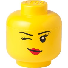 Room Copenhagen LEGO Storage Head "Whinky", groß, Aufbewahrungsbox(gelb)