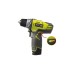 Ryobi Akku-Kompaktschrauber R12DD-220S, 12Volt, Bohrschrauber(grün/schwarz, Li-Ion Akku 2,0Ah, Werkzeugtasche)
