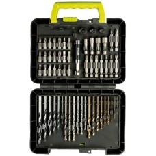 Ryobi Bit- und Bohrerbox RAK60DDF, 60-teilig, Bohrer- & Bit-Satz(grün/schwarz)