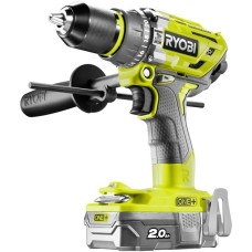 Ryobi ONE+ Akku-Schlagbohrschrauber R18PD7-220B, 18Volt(grün/schwarz, 2x Li-Ionen Akku 2,0Ah)