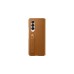 SAMSUNG Leather Flip Cover, Handyhülle(braun, Samsung Galazxy Z Fold3 5G)