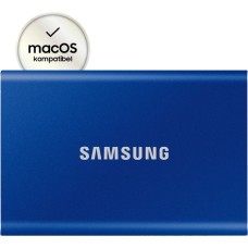 SAMSUNG Portable SSD T7 1TB, Externe SSD(blau, USB-C 3.2 Gen 2 (10 Gbit/s), extern)
