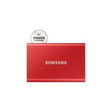 SAMSUNG Portable SSD T7 2TB, Externe SSD(rot, USB-C 3.2 Gen 2 (10 Gbit/s), extern)