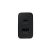 SAMSUNG SFC Travel Adapter Duo, Ladegerät(schwarz, Schnellladefunktion 35W)