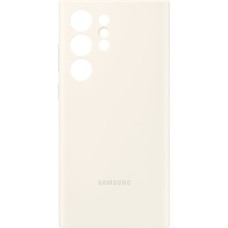 SAMSUNG Silicone Case, Schutzhülle(creme, Samsung Galaxy S23 Ultra)