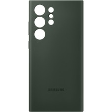 SAMSUNG Silicone Case, Schutzhülle(dunkelgrün, Samsung Galaxy S23 Ultra)