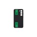 SAMSUNG Silicone Grip Case, Schutzhülle(schwarz/grün, Samsung Galaxy S23)